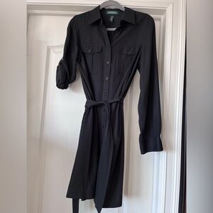 Size 8  Ralph Lauren shirt dress. Belt is missing.  Will update if found. 🤨